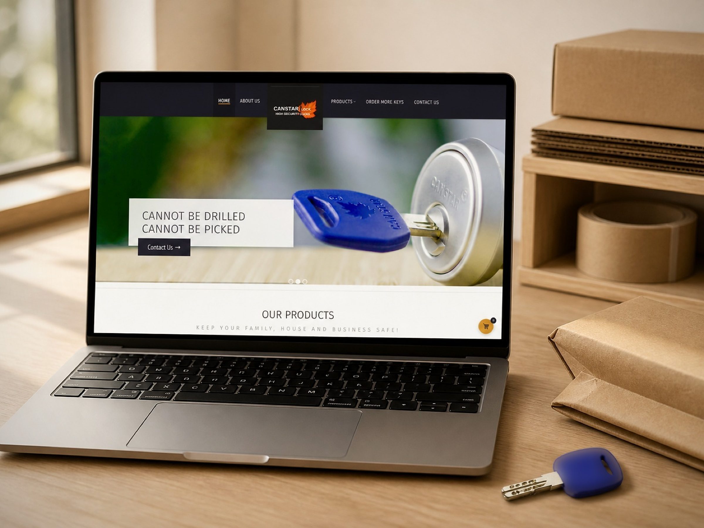 canstarlock.ca, the storefront we run: hardware first, ordering second, nothing in between.