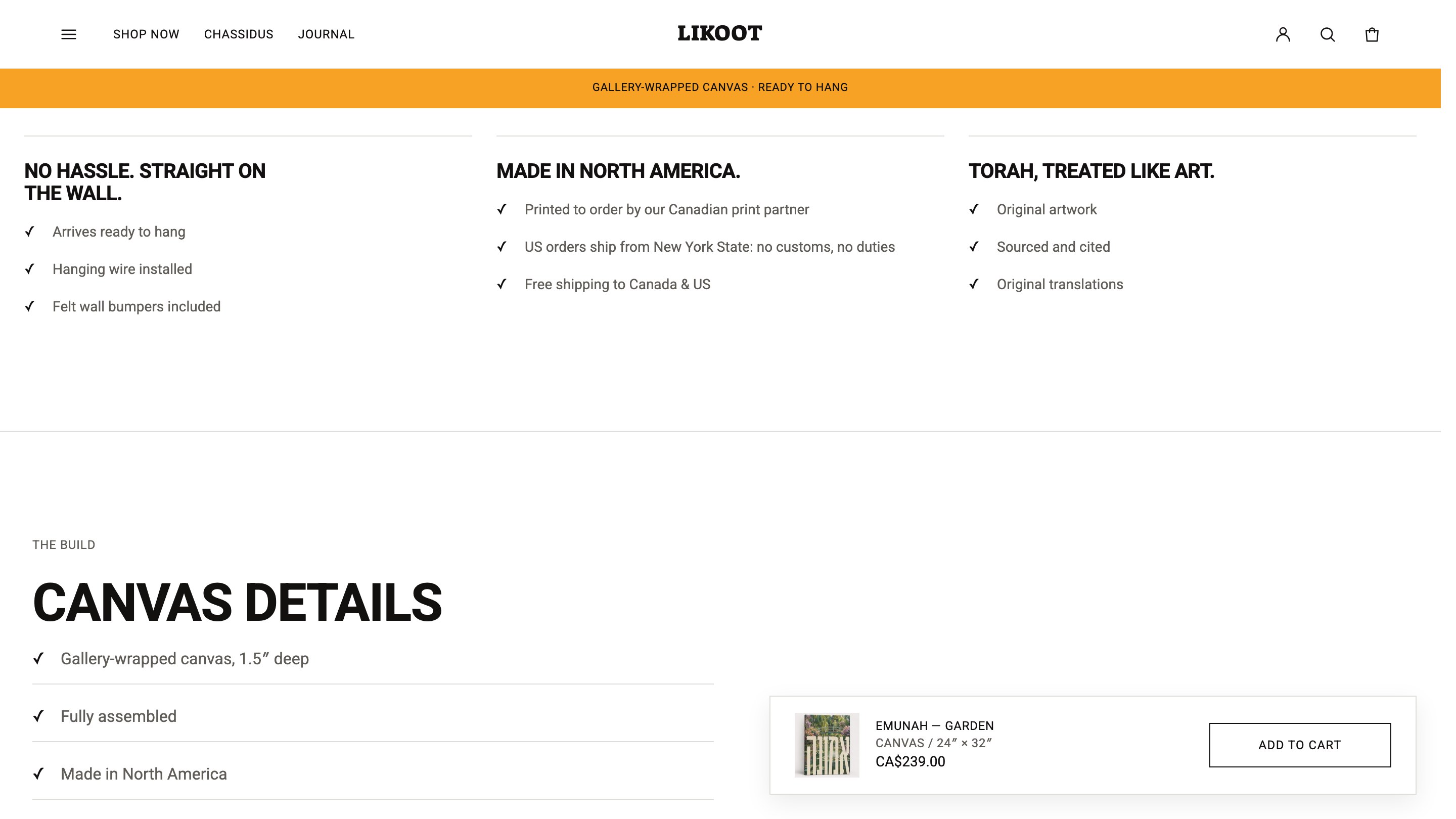 Likoot website, ready to hang, museum quality