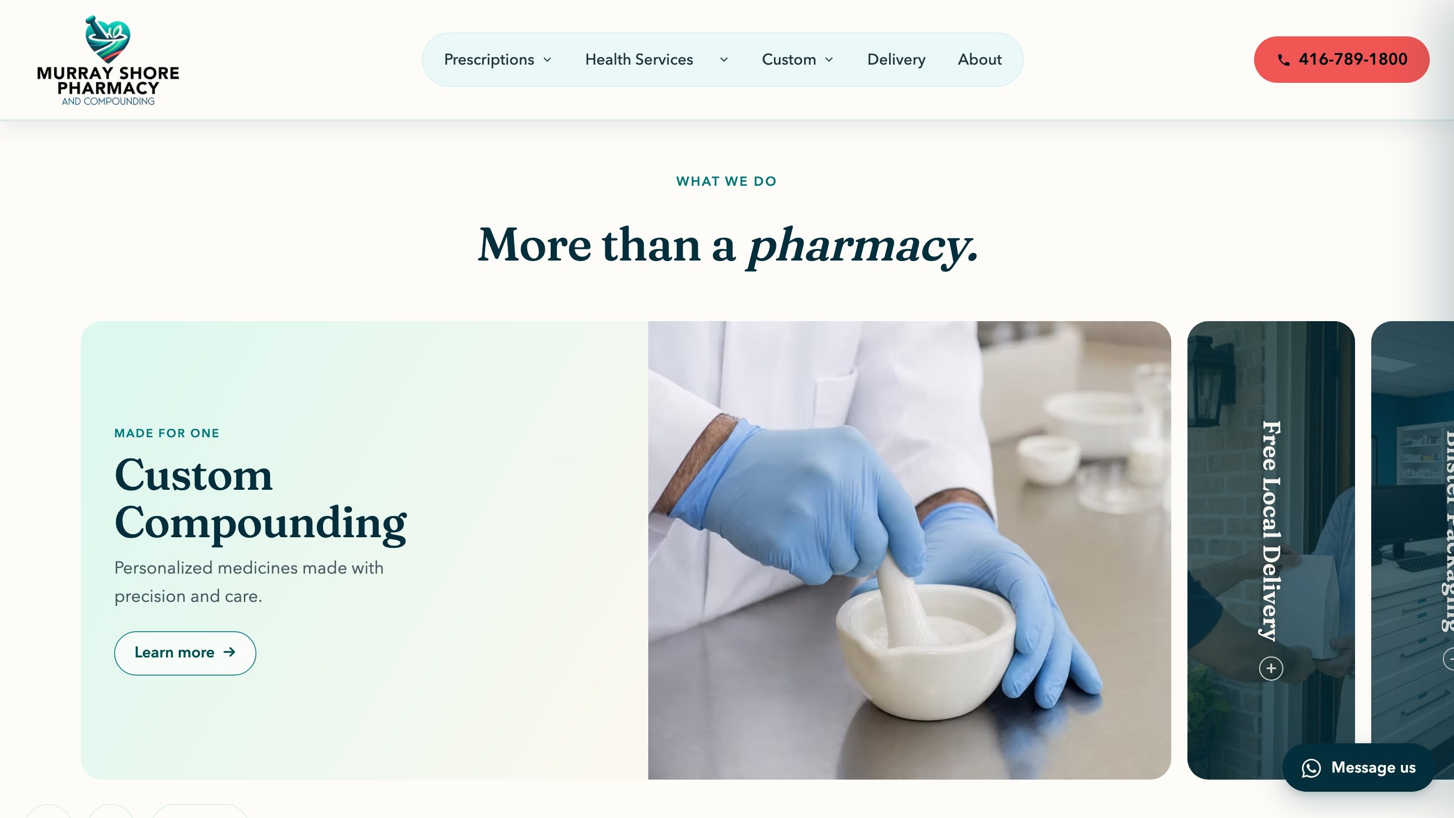 Murray Shore website, home, what we do